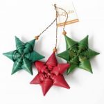 Set 3 decorazioni Stella 8cm