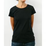 T-shirt d. Alessia 100% c. nera L BIOFT