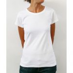 T-shirt d. Alessia 100% c bianca M BIOFT