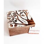 Scatola legno Albero 10x10x5cm