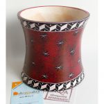Portapenne 10cm  rosso Escher+Stelle