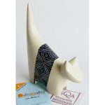 Gatto stilizzato Labirinth 7x10 cm