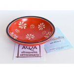 Ciotolina 7 cm arancio con  fiori