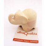 Statua Elefante stilizzato 6cm Naturale