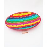 Ciotola ovale 30x20 cm Rainbow Waves EQ