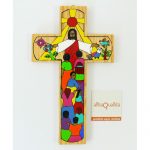 Croce Cristo resuscitato 20x12cm