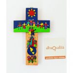 Croce Cristo sul mondo 12cm