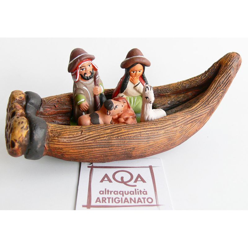 MPE0010678 Presepe Zattera 6x15.5x6 - immagine 1