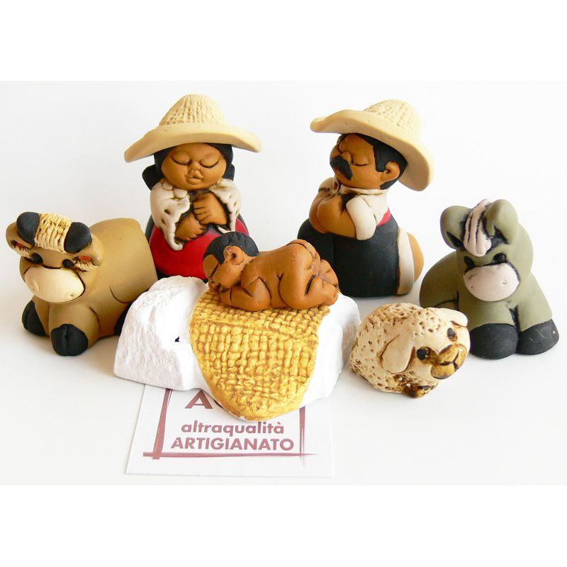 MPE0020686 Presepe con cappelli 7pz - immagine 1