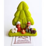 Presepe con abete 7cm