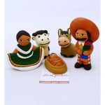 Presepe messicano 5 pz cm 8,5