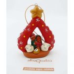 Presepe rosso 8cm