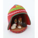 Presepe in berretto rosso 6cm
