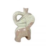 Statua Elefante stilizzato naturale EQ