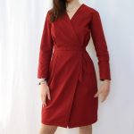 Abito Grazia twill cotone rabarbaro M