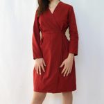 Abito Grazia twill cotone rabarbaro L