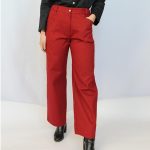 Pantaloni Vite twill cotone rabarbaro L