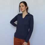 Maglia Stella cot.interlock bio blu M