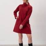 Abito corto Faro rosso scuro S