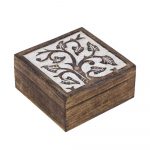 Scatola Rami legno 18x18x6,5cm