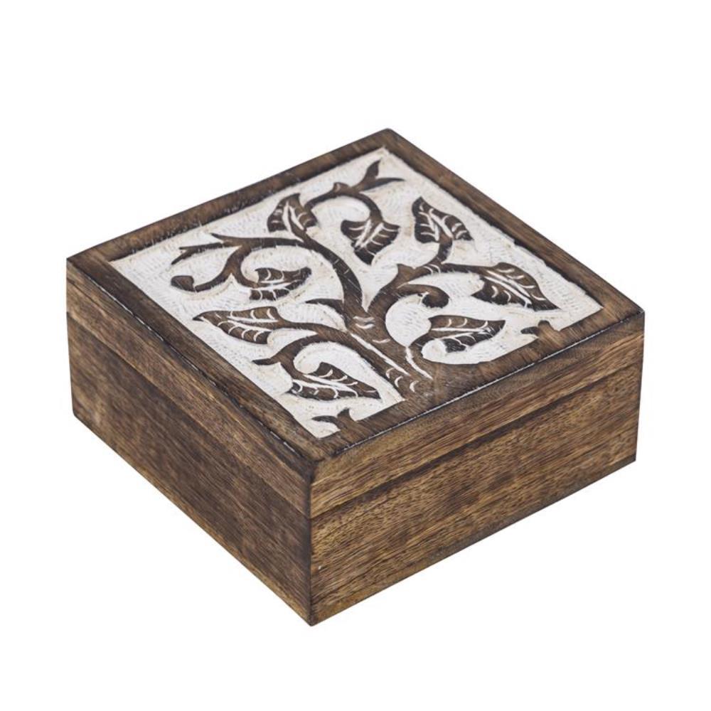 IN2041200 Scatola Rami legno 18x18x6,5cm - immagine 1