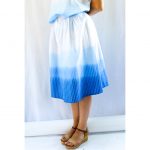 Gonna Aster - Dip Dye blu oltremare M