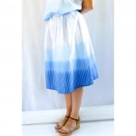 Gonna Aster - Dip Dye blu oltremare L