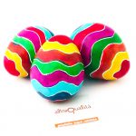 Set 5 uova medie Rainbow Waves