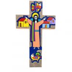 Croce Cristo sabbiata 25cm