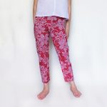 Pantalone Erica bianco e rosso fragolaXS