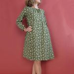 Abito Agata verde muschio L