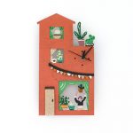 Orologio parete Casa 30x28cm