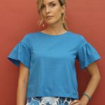 T-shirt Dana azzurro mare L
