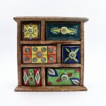 Cassettiera portagioie Fantasia legno - immagine 3