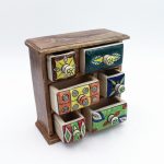 Cassettiera portagioie Fantasia legno - immagine 2