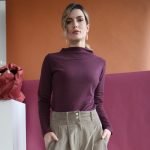 Maglia Onde vinaccia L