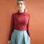 Maglia Fiore bordeaux L