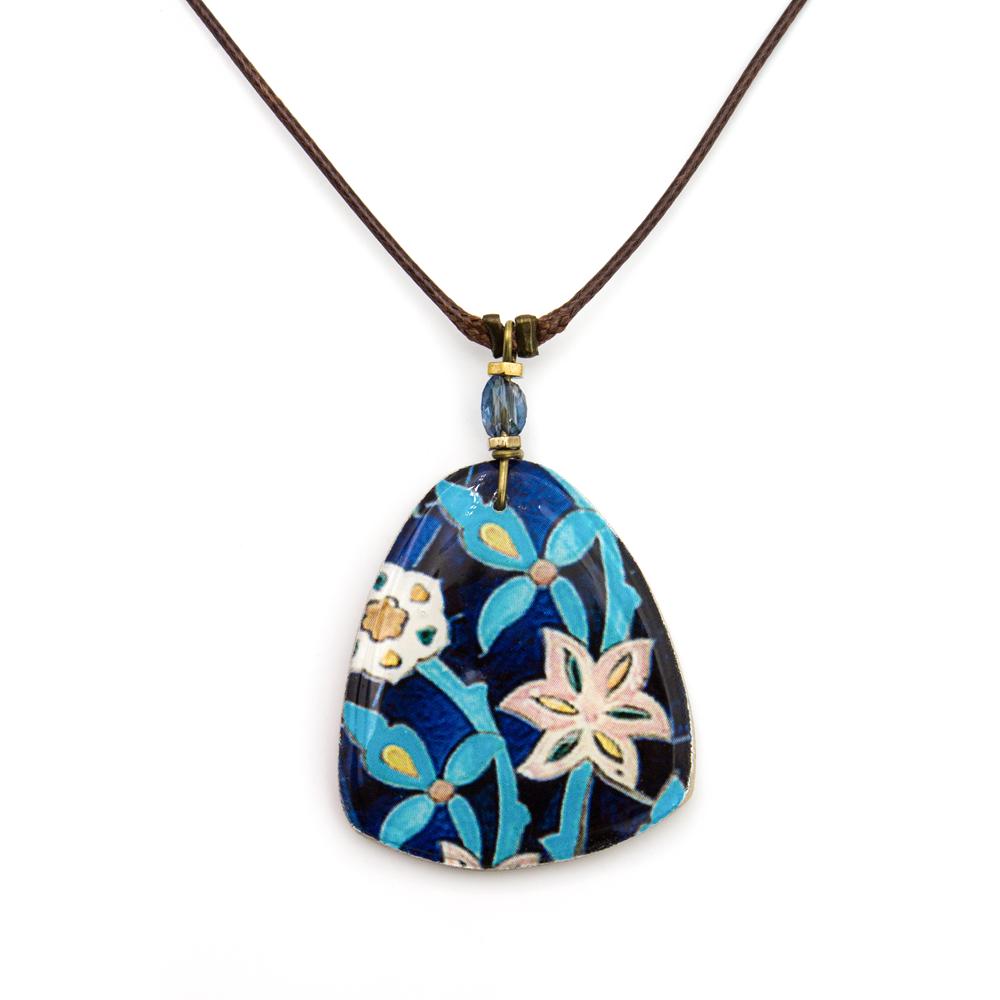 Collana con ciondolo croce a forma di pilastro Vnox, collane