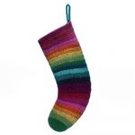 Calza di Natale Strisce 53x29x1cm - immagine 2