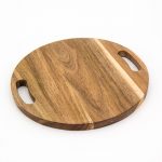 Tagliere tondo acacia naturale 24cm