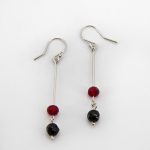 Orecchini argento 925, vetro