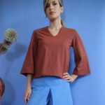 T-shirt Amber terracotta S