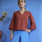 T-shirt Amber terracotta  L