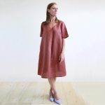 Abito Acacia lino-cotone terracotta L
