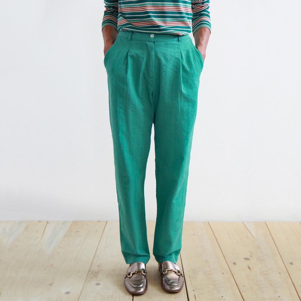 OEIN7021971 (2) Pantalone Ambretta verde acqua L - immagine 1