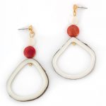 Orecchini Maribel Rosso e bianco