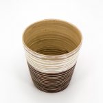 Portavaso bambù bicolor d14,5xh15cm