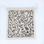 Sacca viaggio naturale nera 40x35
