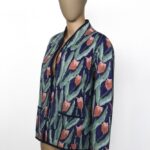 Giacca block print Tulipani S/M