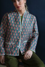 Giacca block print Elleboro S/M